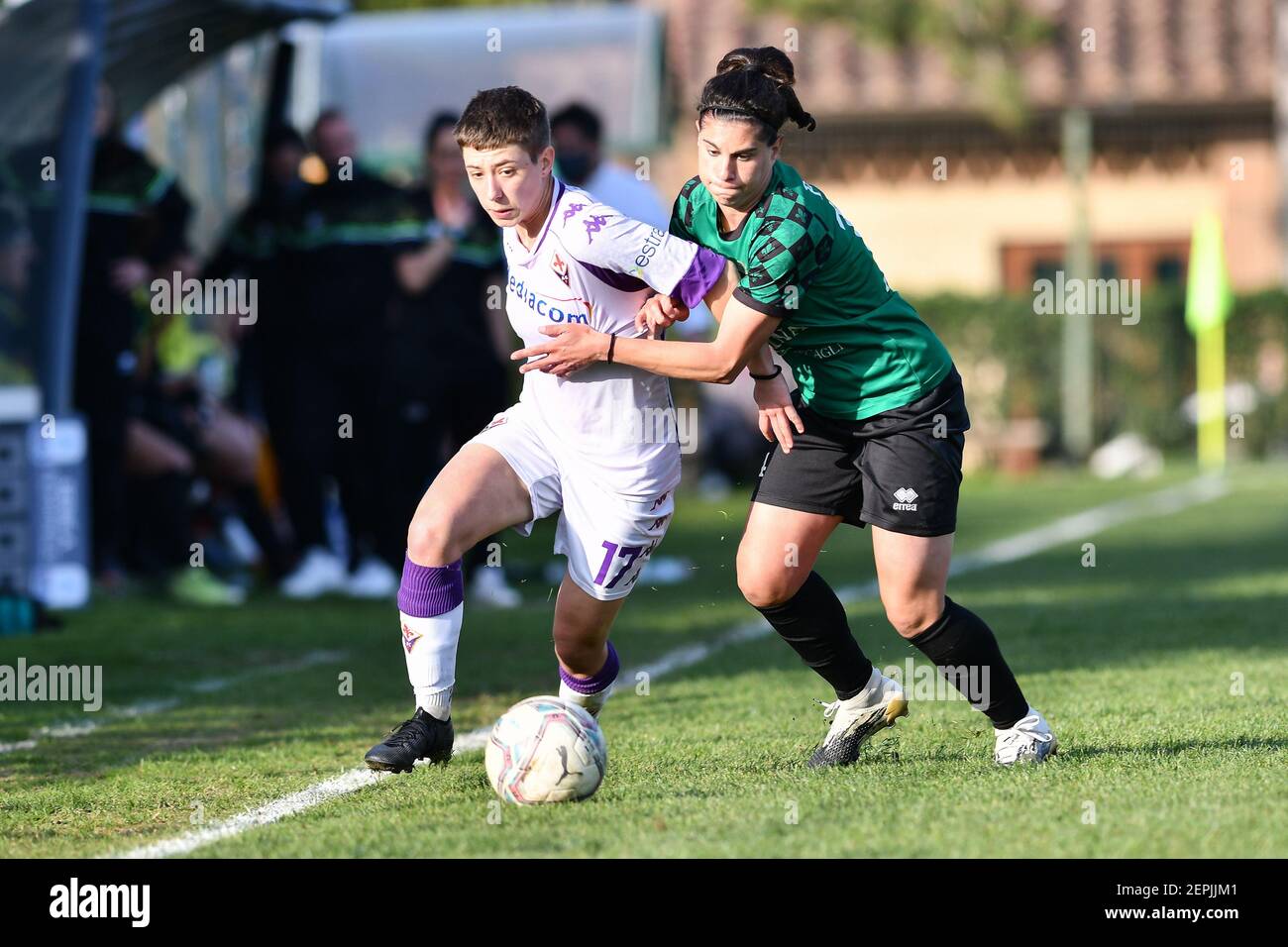 Teresa Claudia Pires Neto (ACF Fiorentina Femminile) during AC Milan vs ACF  Fiorentina femminile, Italian f - Photo .LiveMedia/Francesco Scaccianoce  Stock Photo - Alamy