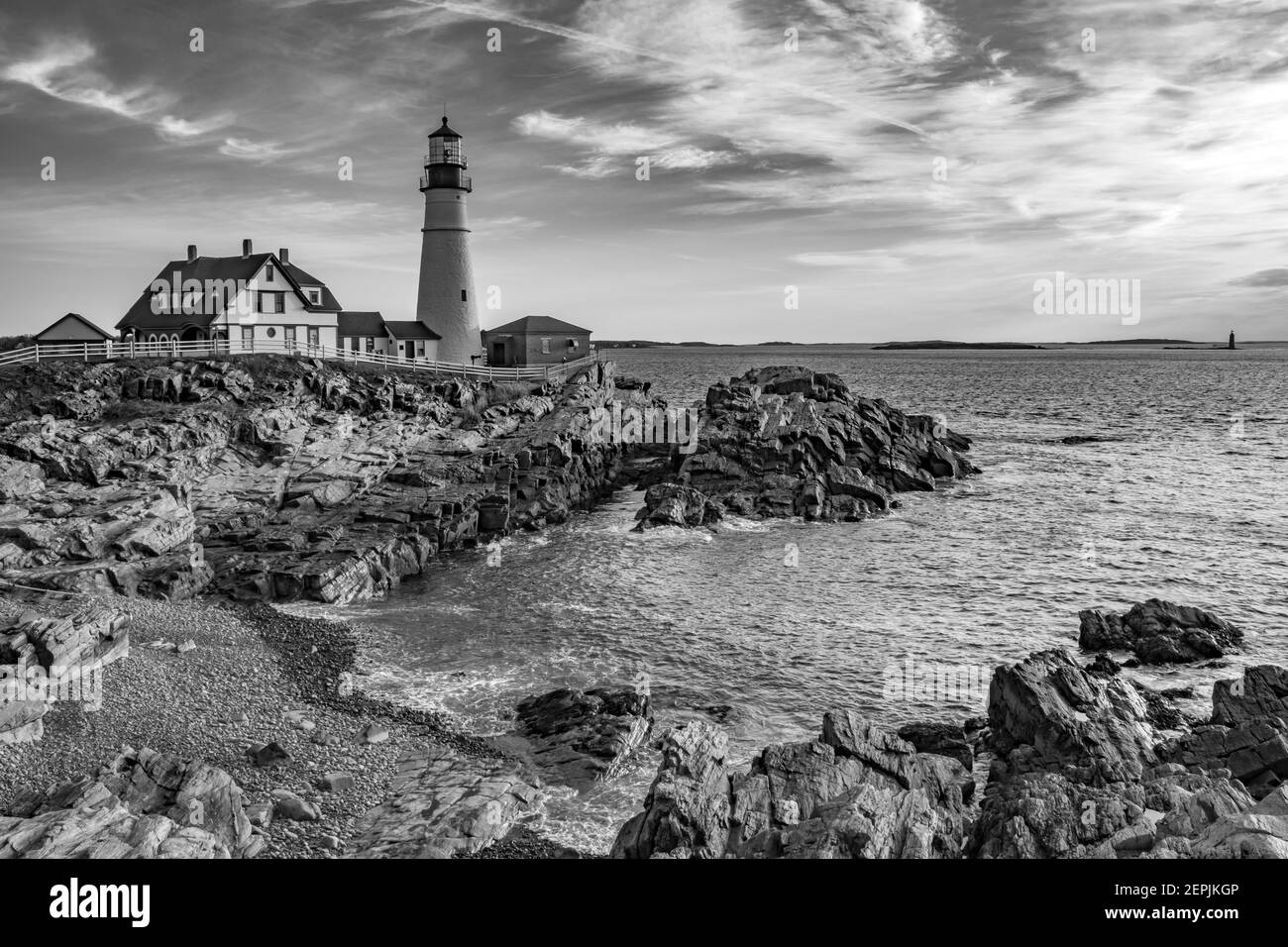 Portland Head Light is a historic lighthouse in Cape Elizabeth, Maine