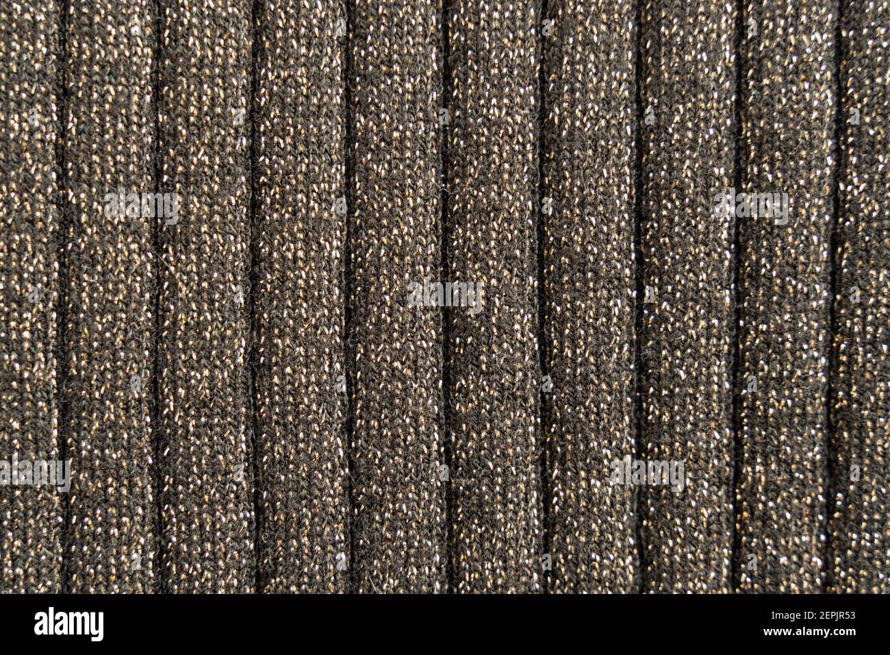 Black and golden textile structure pattern as a background texture Stock Photo