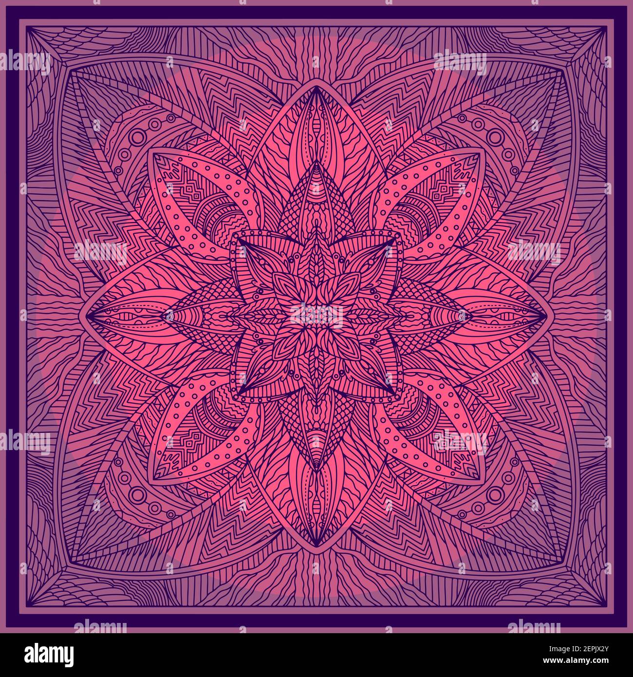 Vector pattern based on square ornament paisley Bandana Print for boys ...