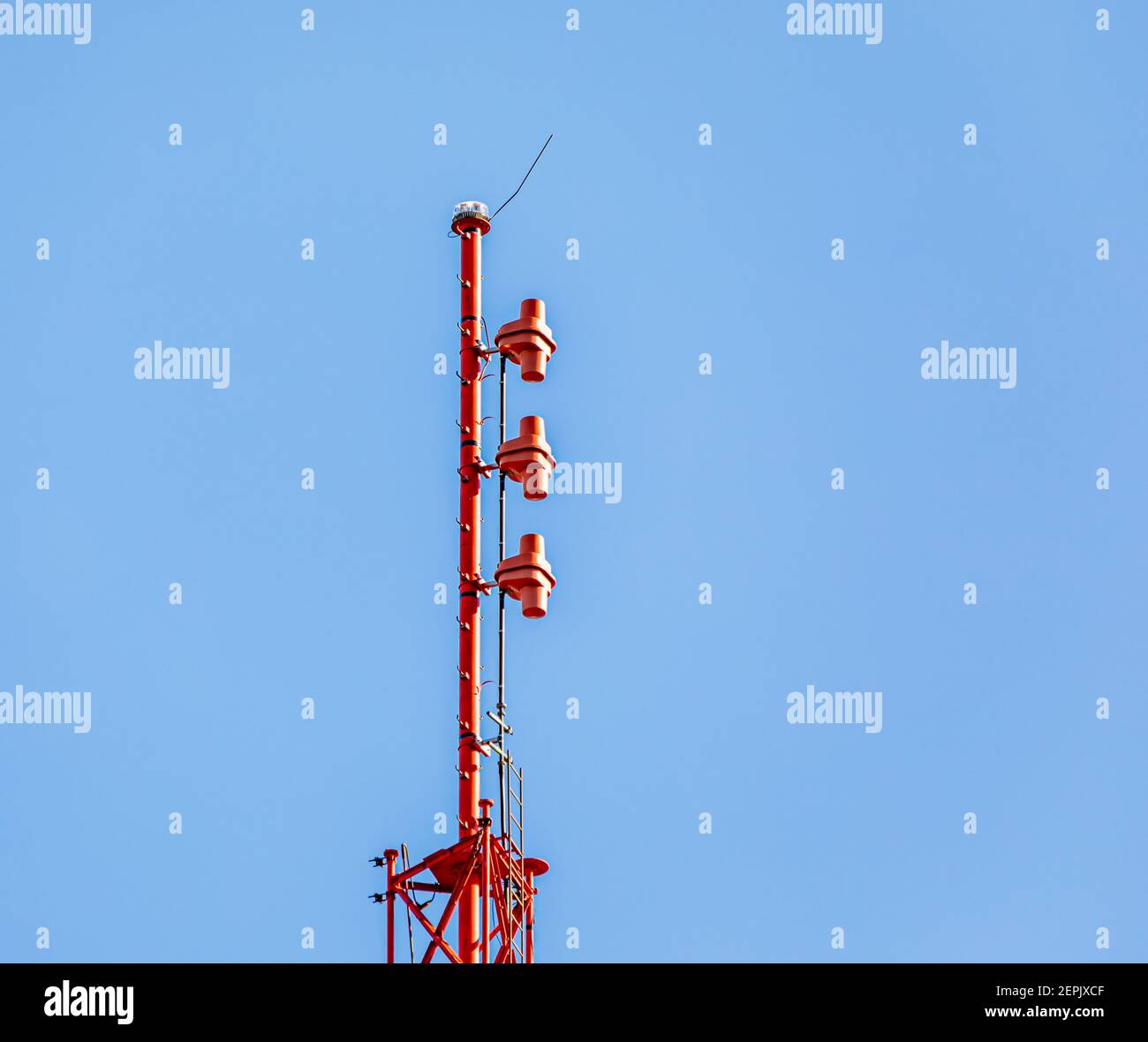 Close up of a Southampton radio tower Stock Photo