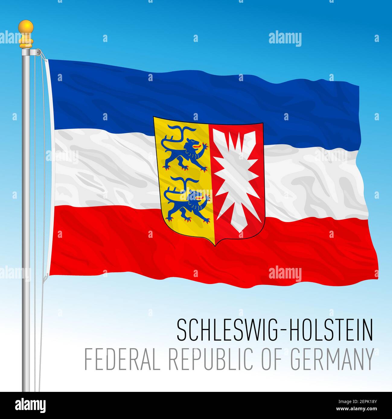 Deutschland Schleswig-Holstein Banner holsteinische Fahnen Flaggen 30x45cm 