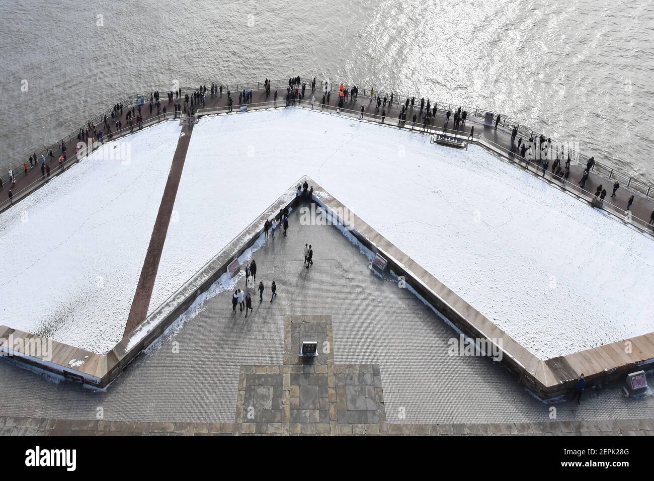 Liberty State Park seen from the Statue of Liberty, New Jersey, New