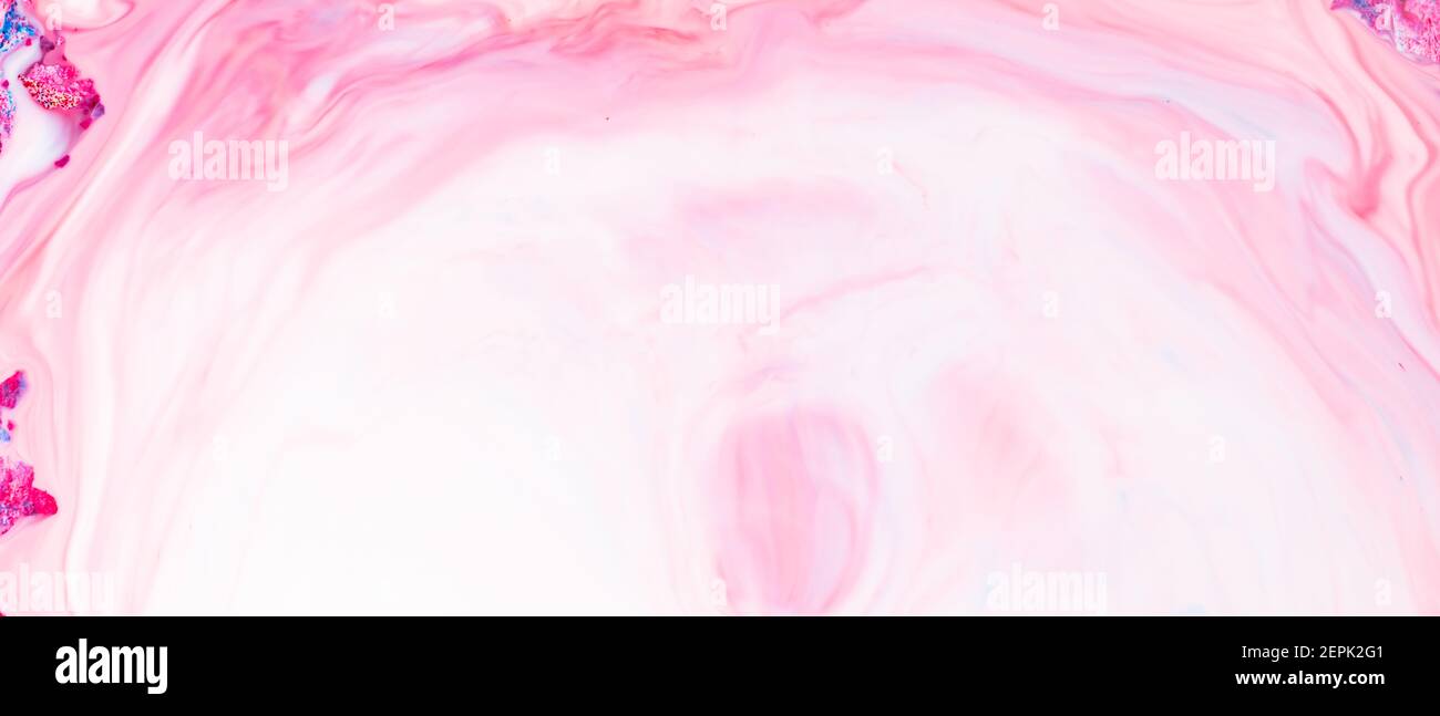 Fluid Art. Pink abstract texture. Liquid marble pattern. Abstract ink ...
