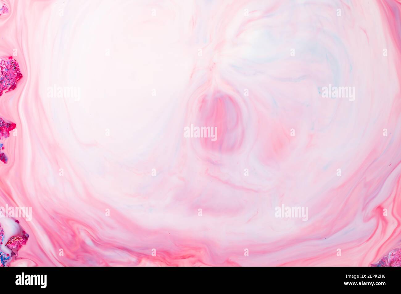 Fluid Art. Pink abstract texture. Liquid marble pattern. Abstract ink ...