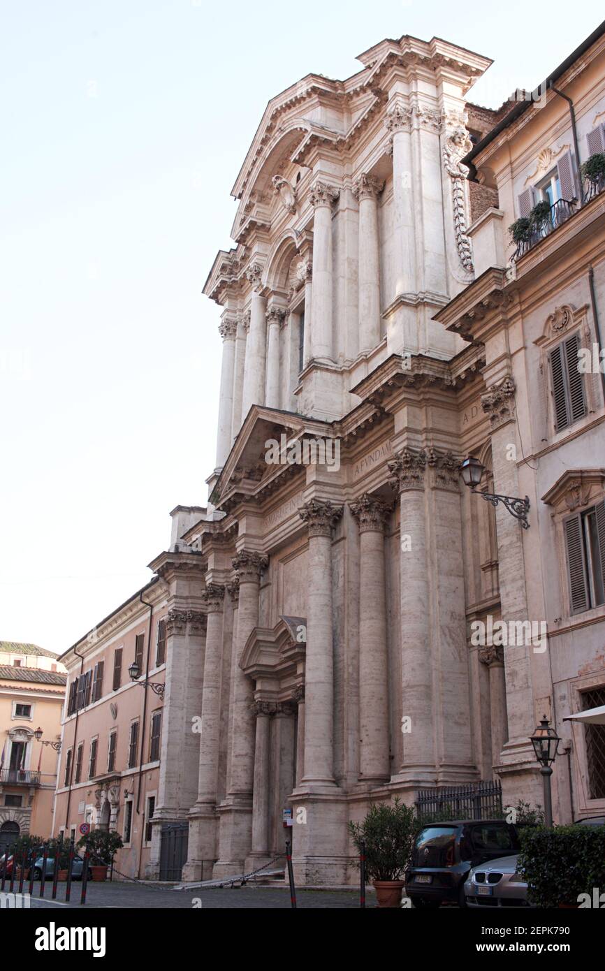 Chiesa di Santa Maria in Portico in Campitelli, Rome Stock Photo