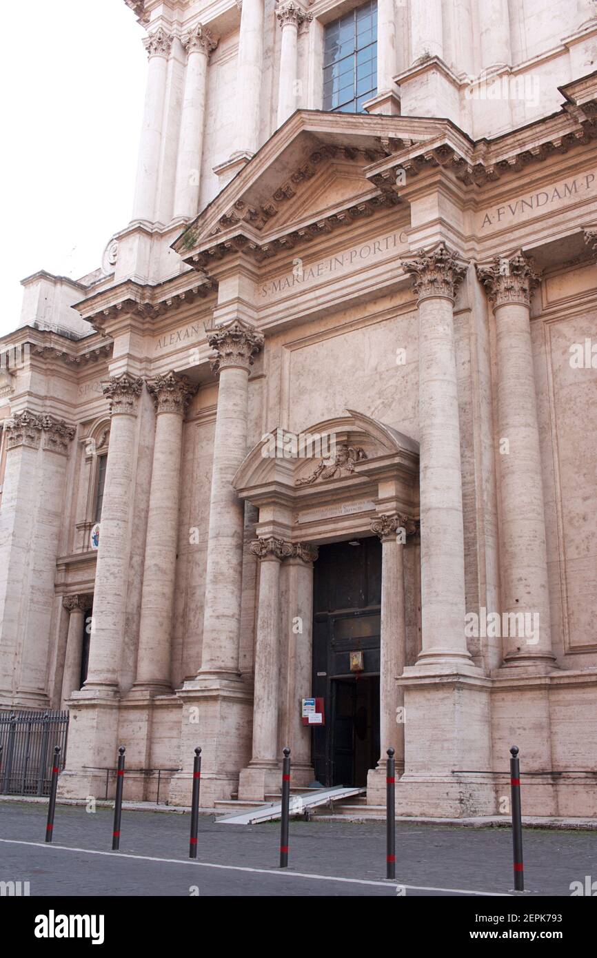 Chiesa di Santa Maria in Portico in Campitelli, Rome Stock Photo