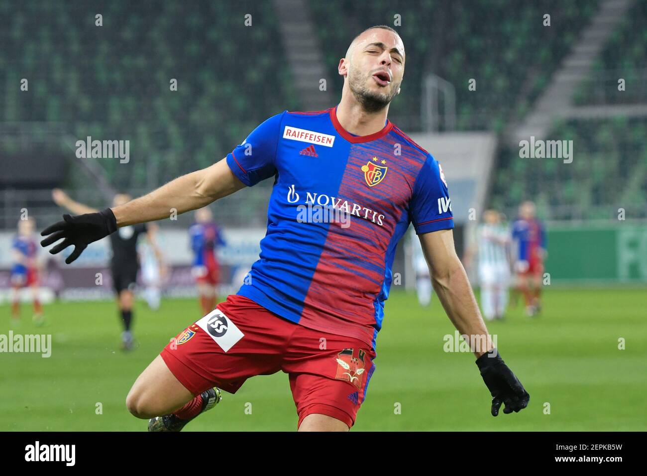02 27 2021 St Gallen Kybunpark Soccer Super League Fc St Gallen 1879 Fc Basel 1893 98 Arthur Cabral Basel Switzerland Germany Austria Croatia Out Credit Spp Sport Press Photo Alamy Live News Stock Photo Alamy