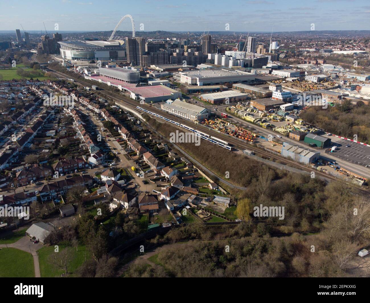 Residential district and housing near wembley park quintain development