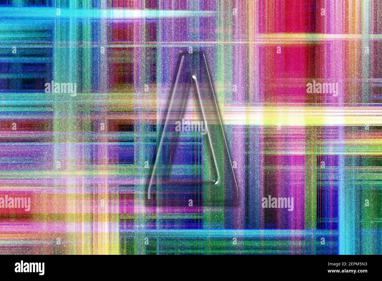 Delta sign. Delta letter, Greek alphabet Symbol, colorful checkered ... image.