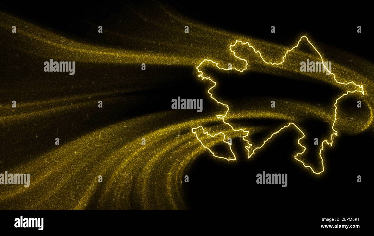 Azerbaijan map in dark hi-res stock photography and images - Alamy