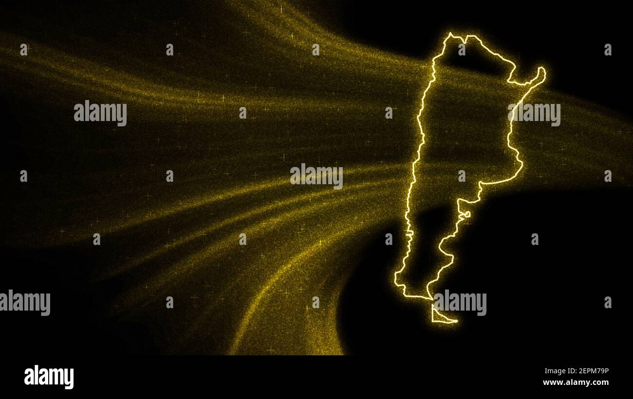 Map argentina on dark hi-res stock photography and images - Alamy