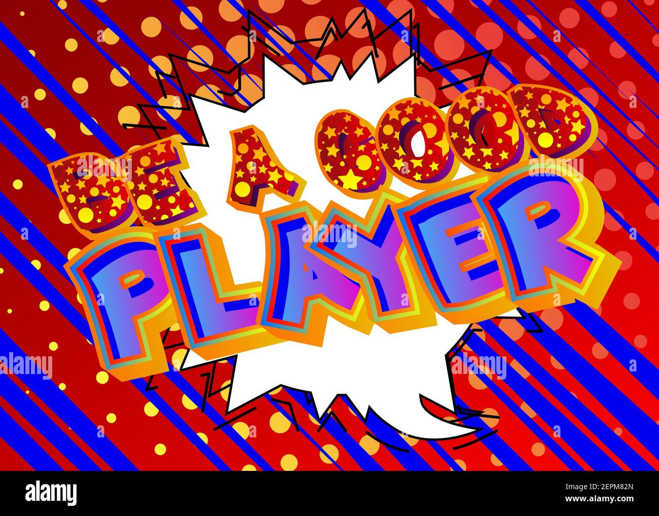 Pc or Console gaming, Gamer related words, quote on Comic book style background. Poster, banner, template. Cartoon explosion expression. Vector illust Stock Vector