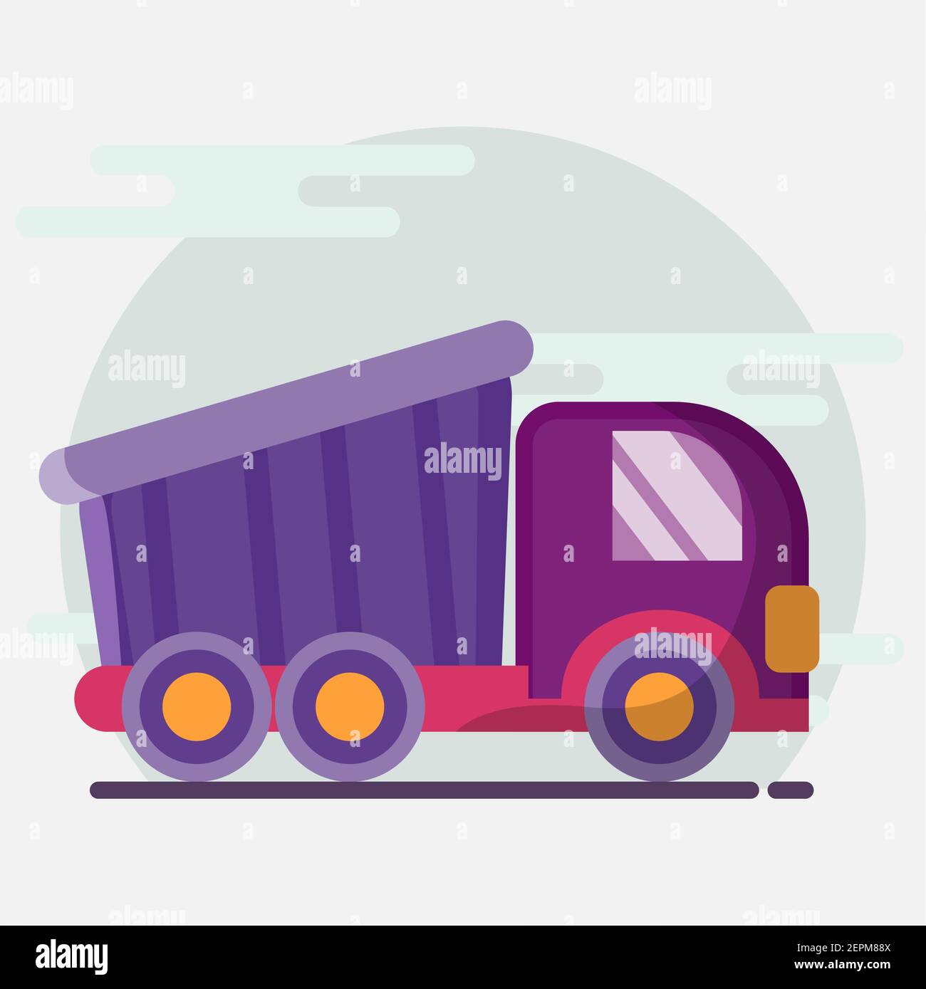 toy truck vector illustration in flat style Stock Vector