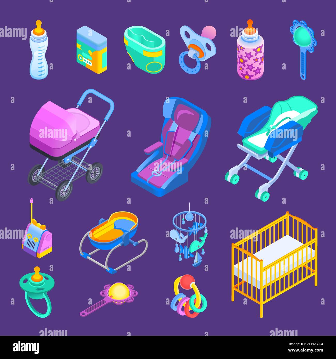 Baby carrier walker Stock Vector Images Alamy