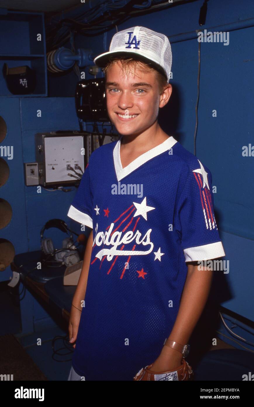 Chad Allen at the 1988 'Hollywood Stars Night' Celebrity Baseball Game, Dodger Stadium, Los Angeles August 20, 1988 Credit: Ralph Dominguez/MediaPunch Stock Photo