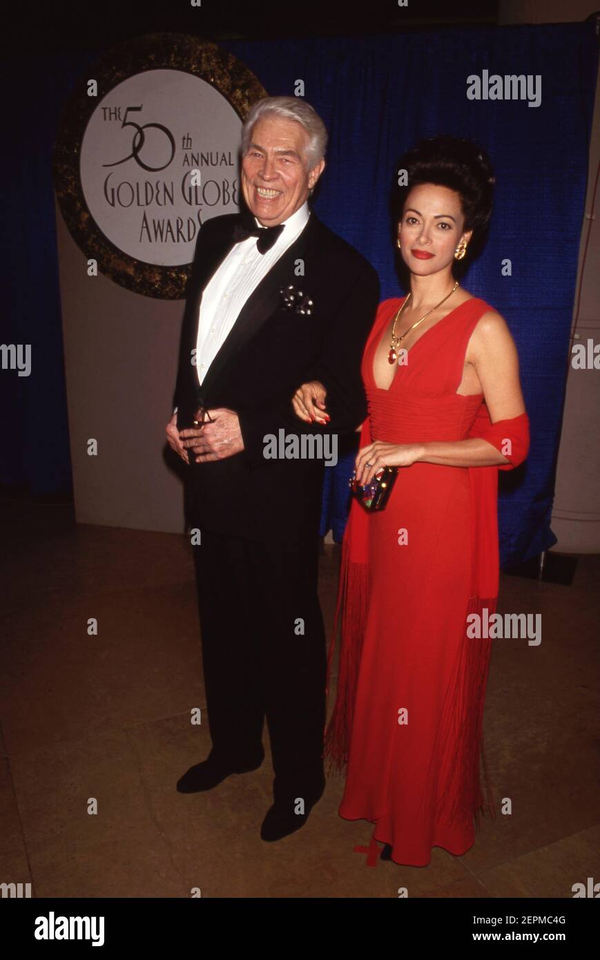 James Coburn and Paula Murad at the 50Th Annual Golden Globe Awards In Los Angeles January 23