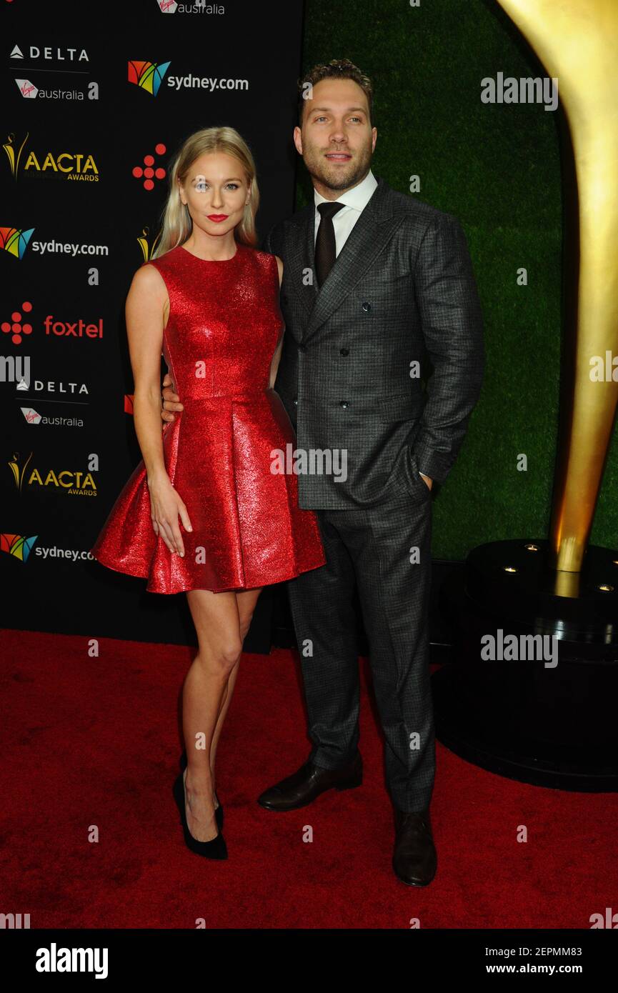 Mecki Dent, Jai Courtney arrives to the 7th AACTA International Awards