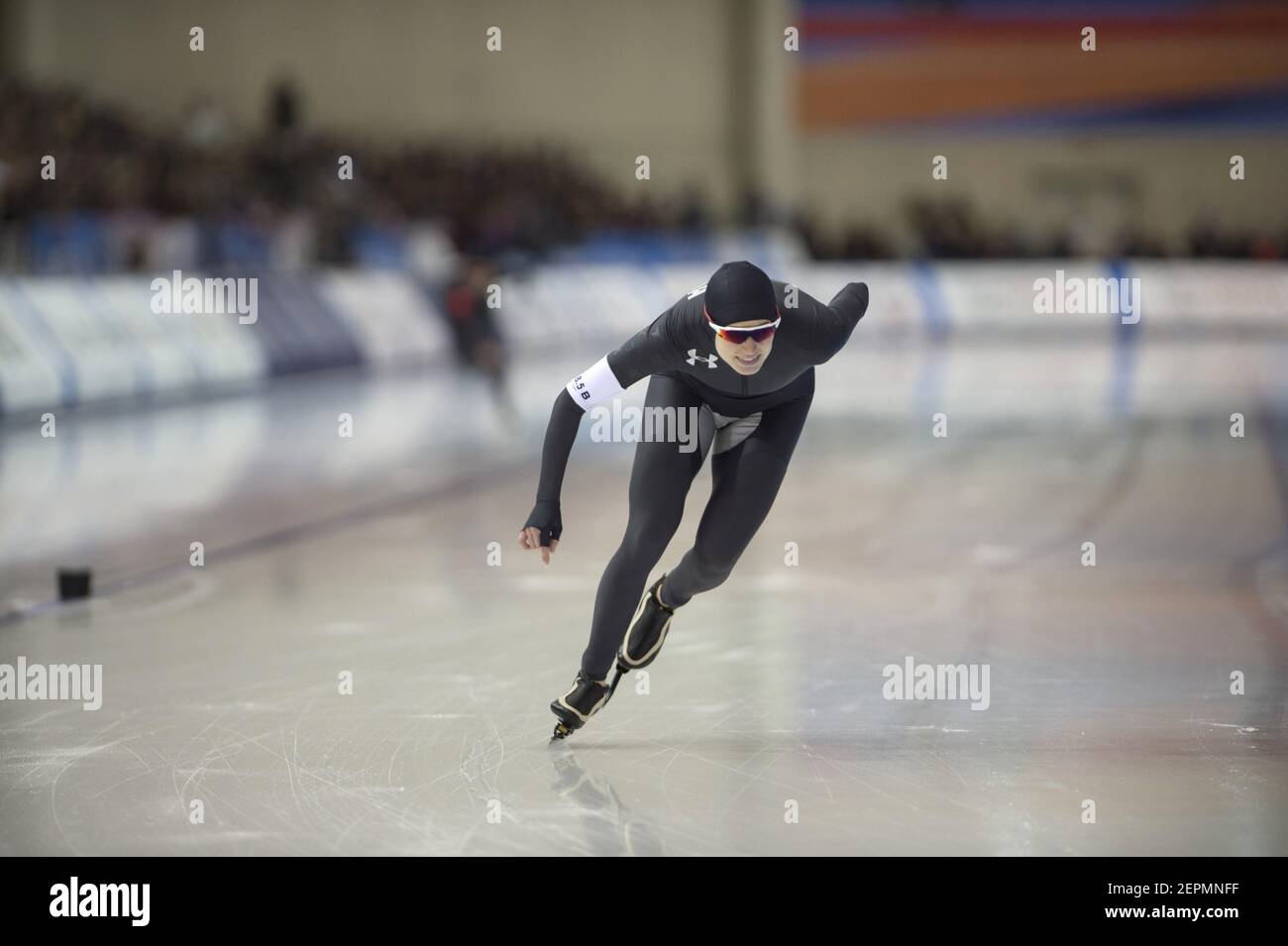 Mia Manganello, third in the 1500 meters, Long Track Speedskating