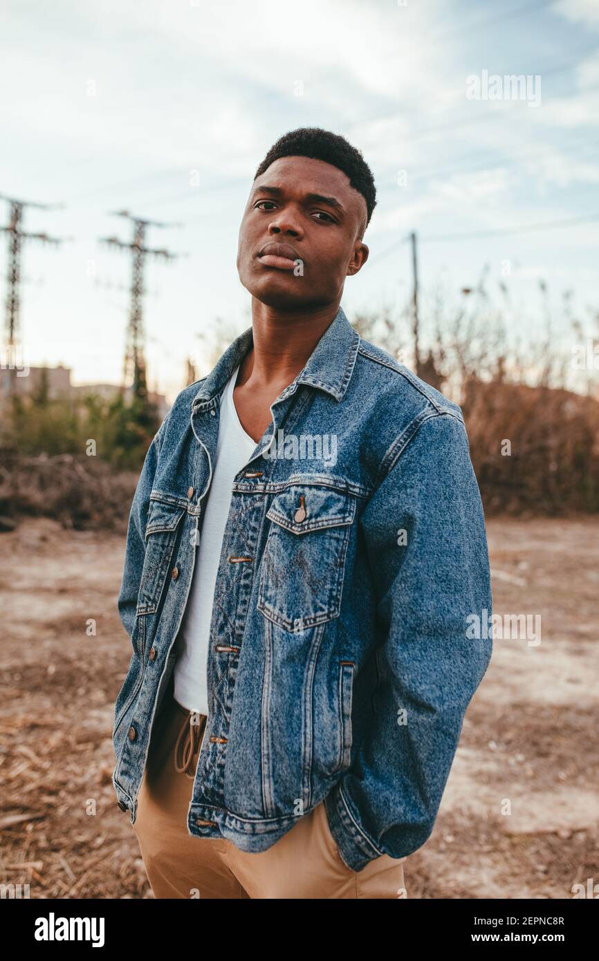 African denim cheap jacket