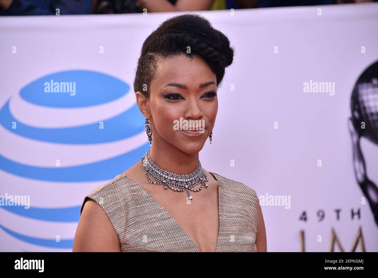 Sonequa Martin-Green at The 49th NAACP Image Awards held at the