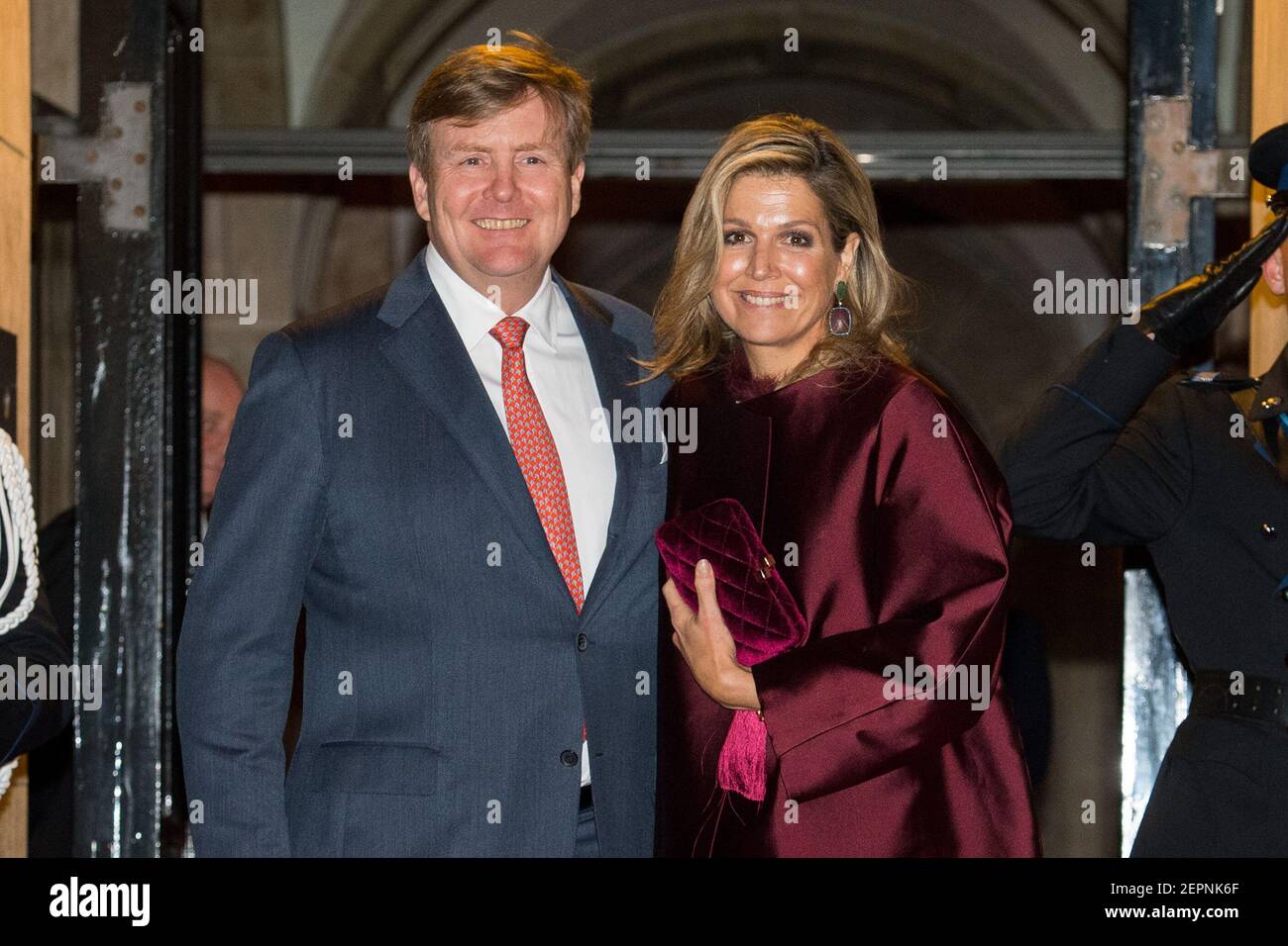 King Willem Alexander and Queen Maxima during the traditional New Year ...