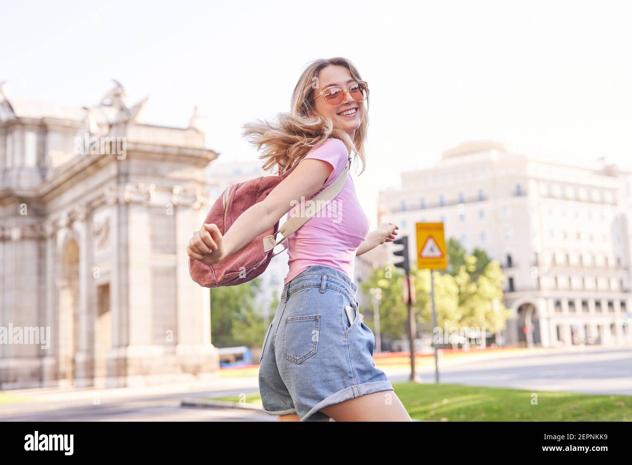 Happy female teenager hi-res stock photography and images - Alamy