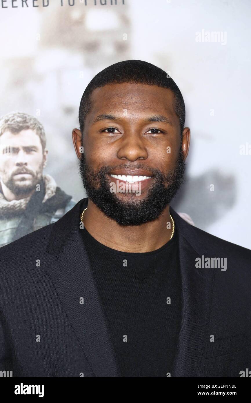 Trevante Rhodes attends the 12 STRONG New York Premiere, held at Jazz ...