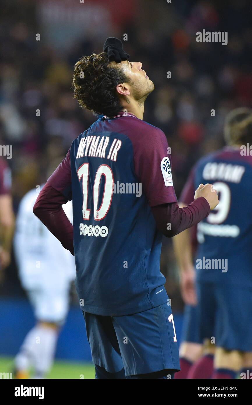 Neymar Jr of Paris Saint-Germain in action during the Ligue 1 match ...