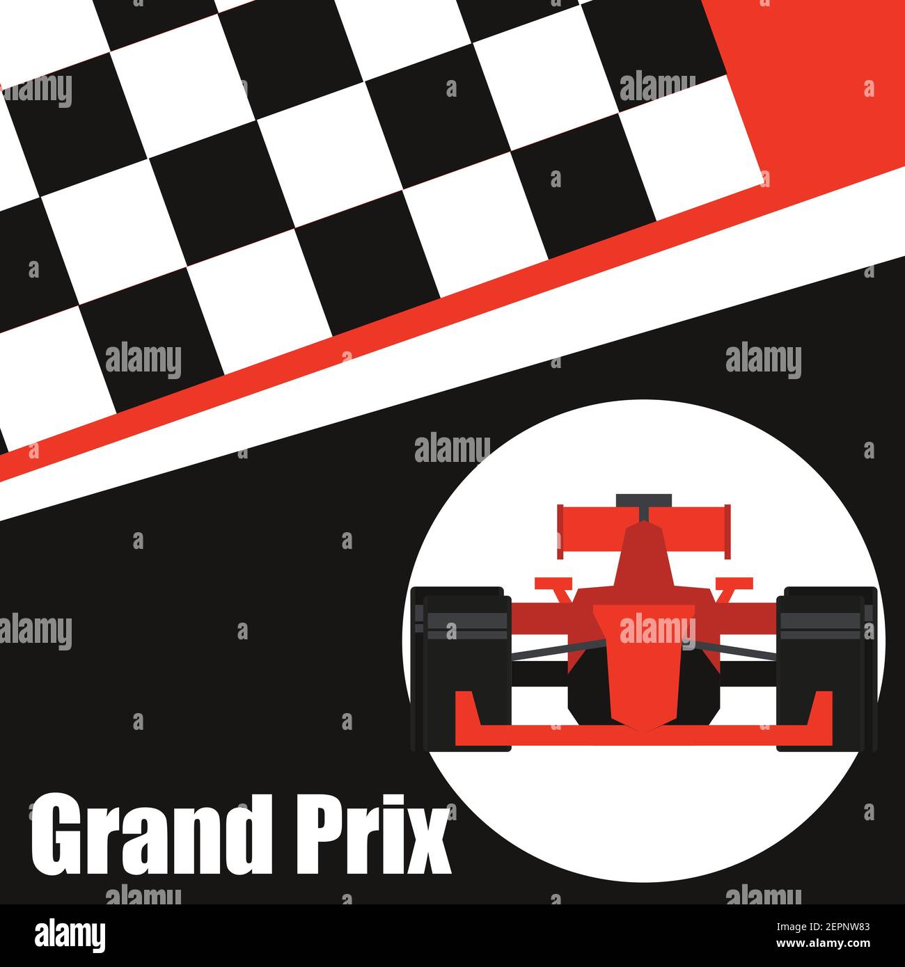 car racing competition poster and banner. vector illustration Stock Vector