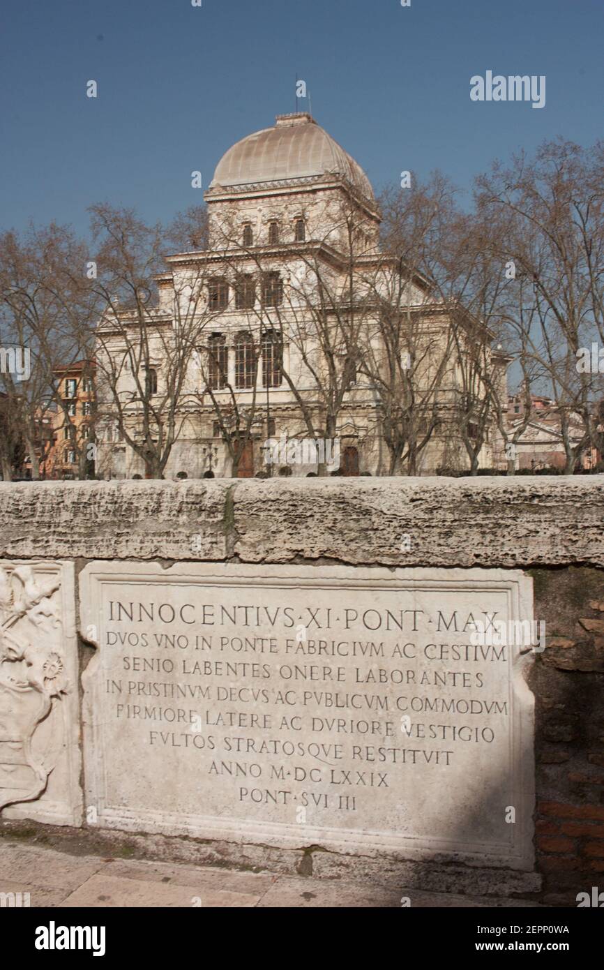 Great Synagogue of Rome Stock Photo