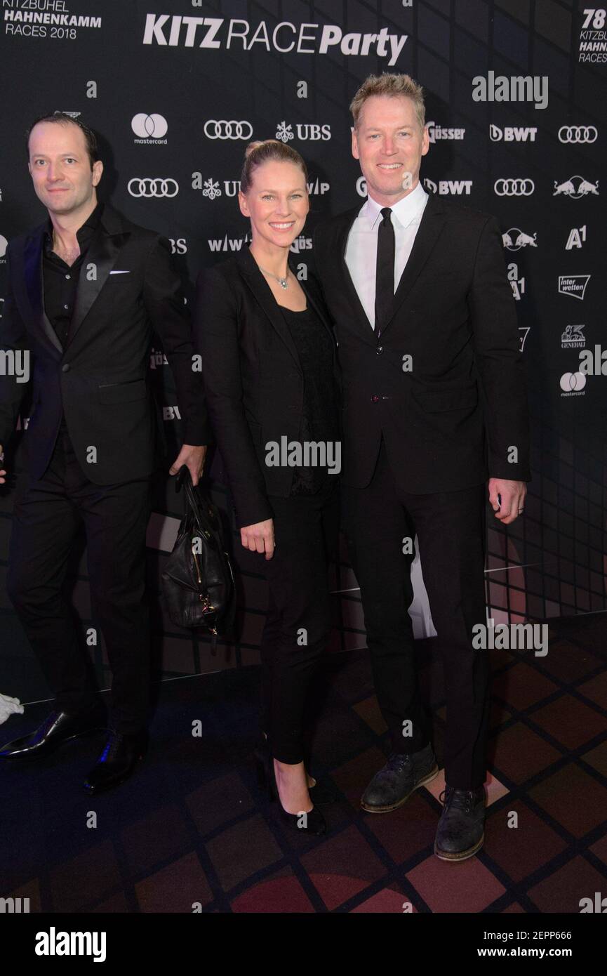 Patrick KnappSchwarzenegger mit Frau Bliss 20.01.2018, Kitzbühel, Kitz