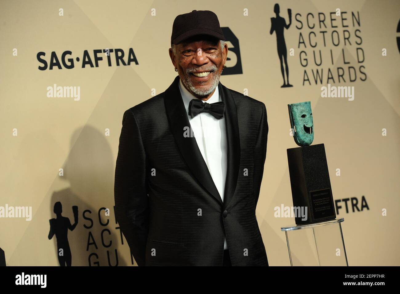 Lifetime Achievement Award Winner Freeman in the press room