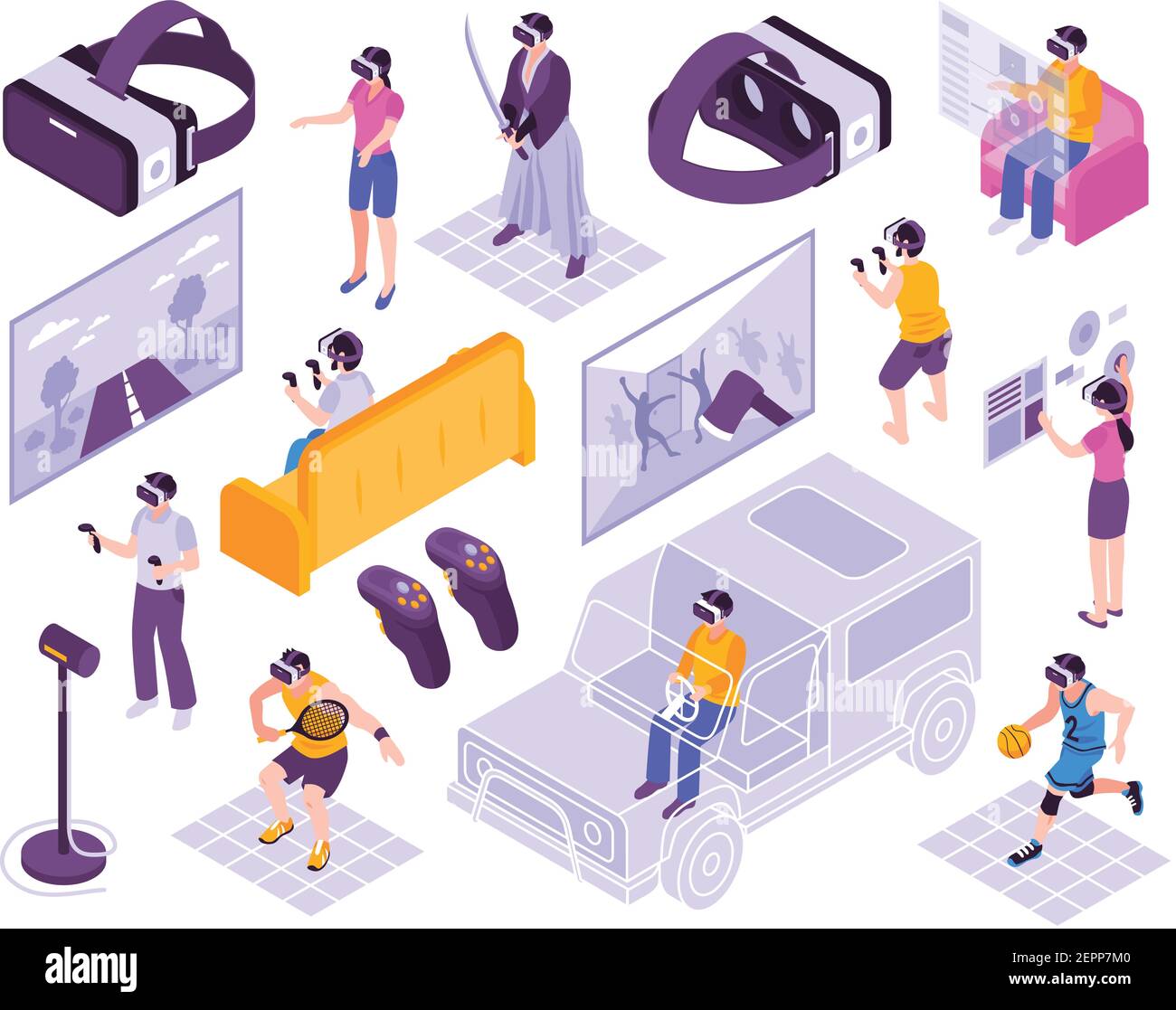 Virtual reality vr immersive experience simulators portable gadgets