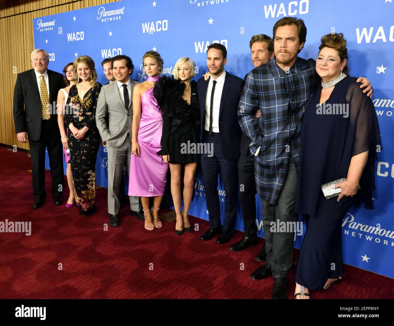 L-R: Author Gary Noesner and the cast of Waco, actors Stephanie