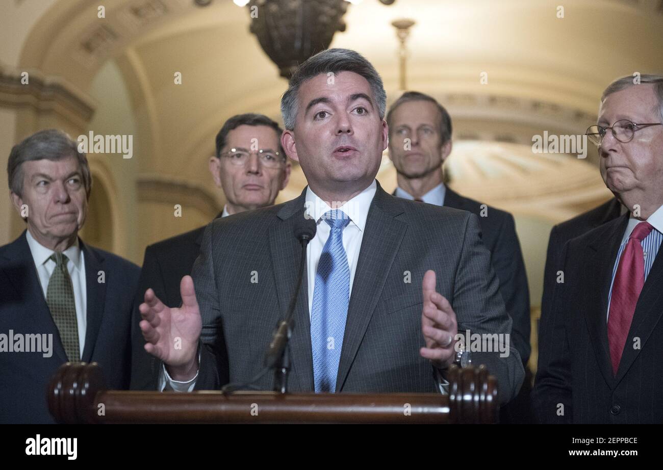 United States Senator Cory Gardner (Republican of Colorado) makes