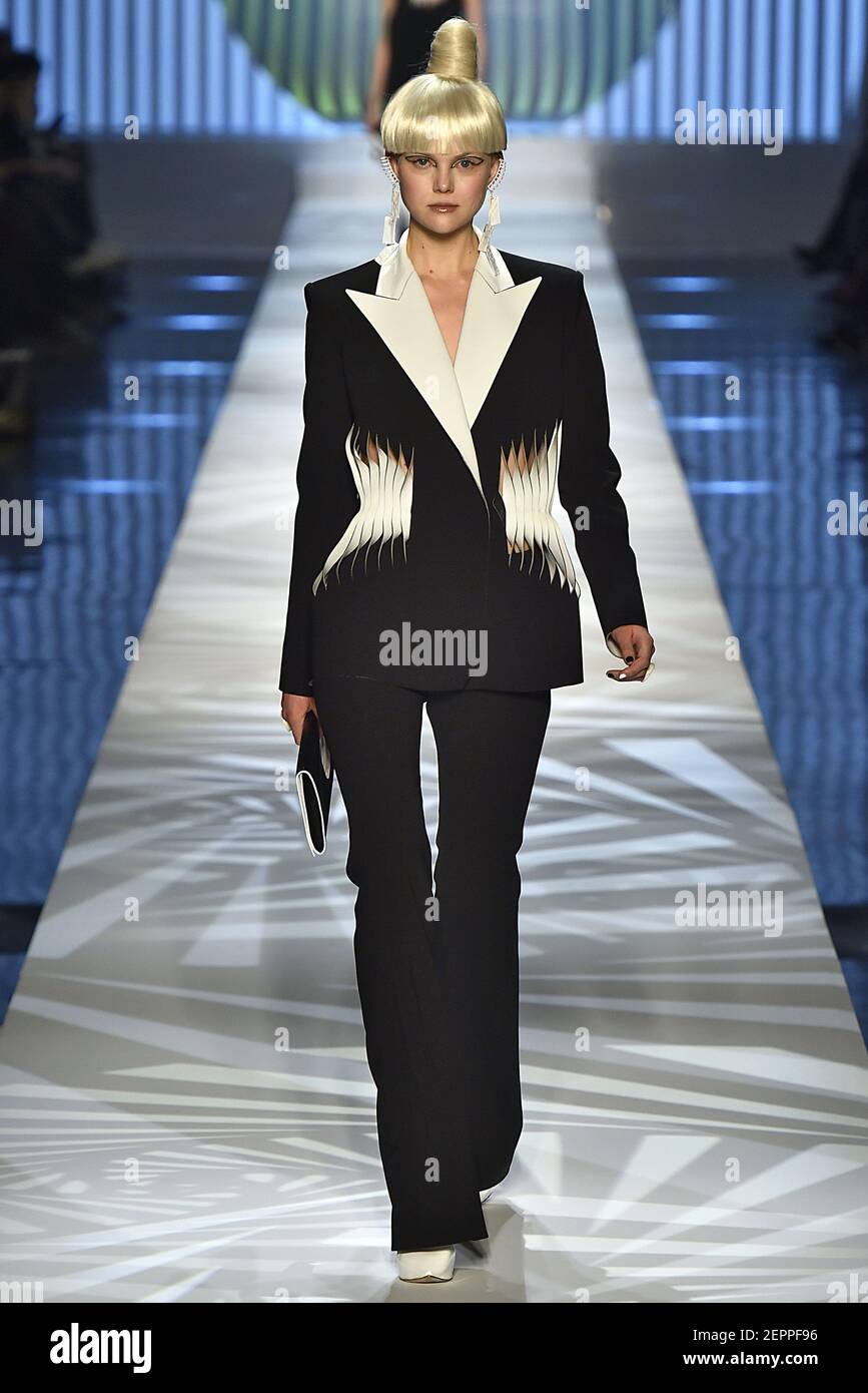 Model Anne-Sophie Monrad walks on the 