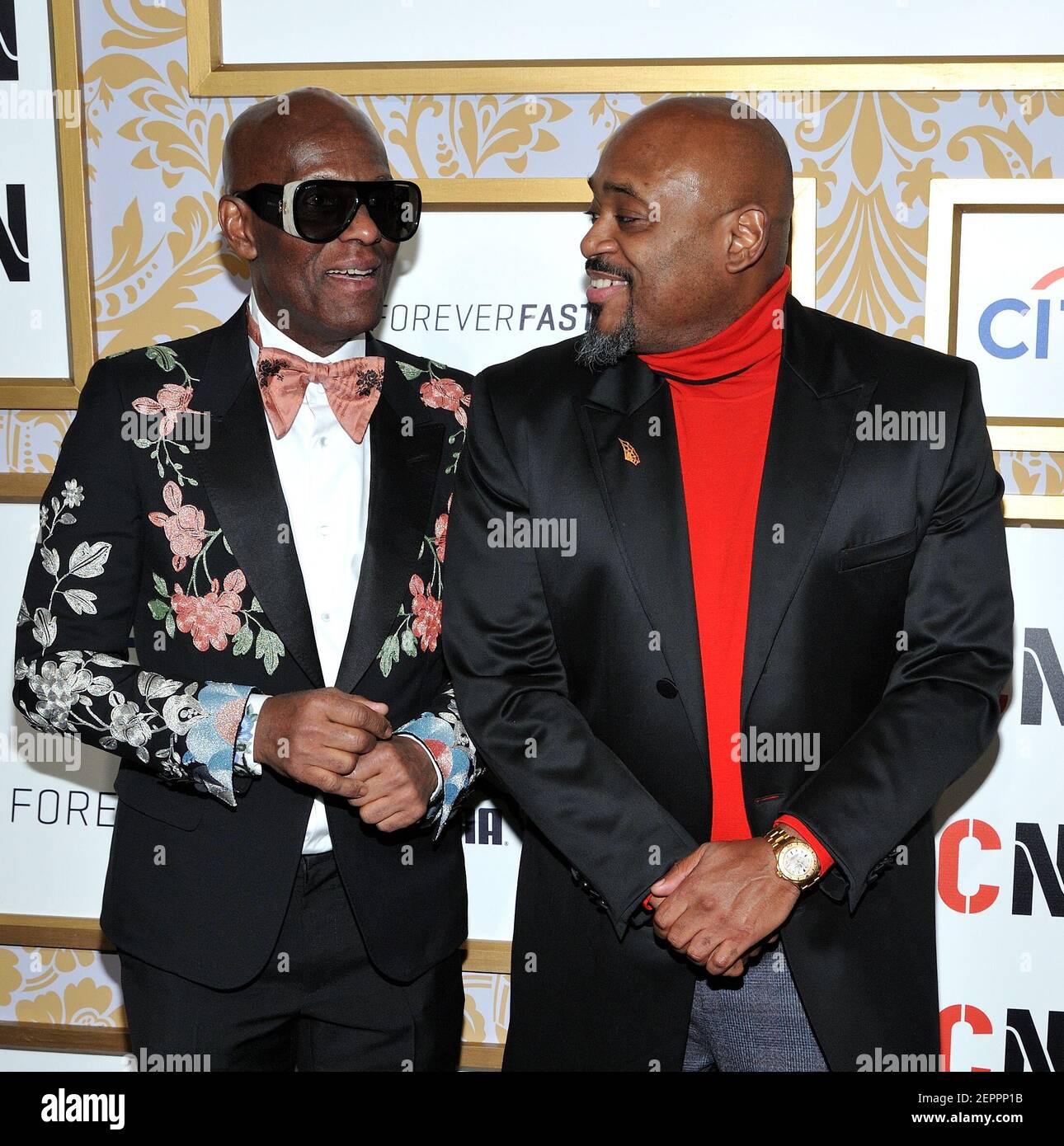 LR Dapper Dan and Steve Stoute attend Roc Nation's The Brunch at One