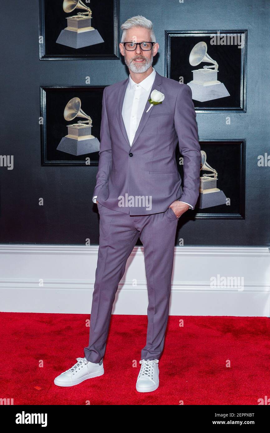 Matt Maher arrives at the 60th Annual GRAMMY Awards red carpet at Madison Square Garden in New