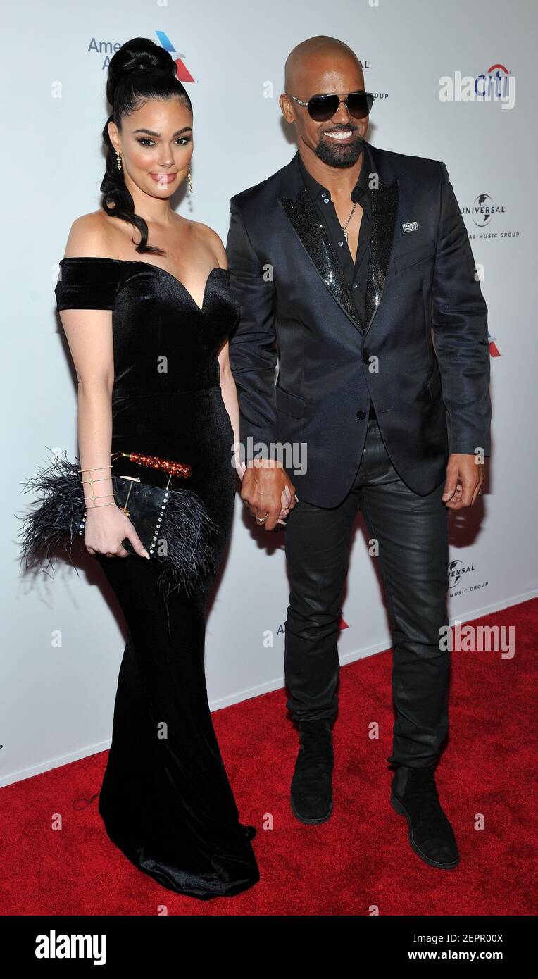 LR Actors Lina Esco and Shemar Moore attend the Universal Music Group(01)