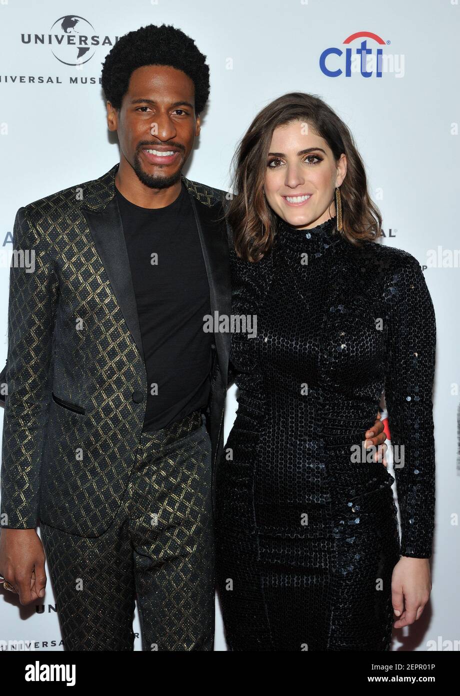 L-R: Musician Jon Batiste and writer Suleika Jaouad attend the