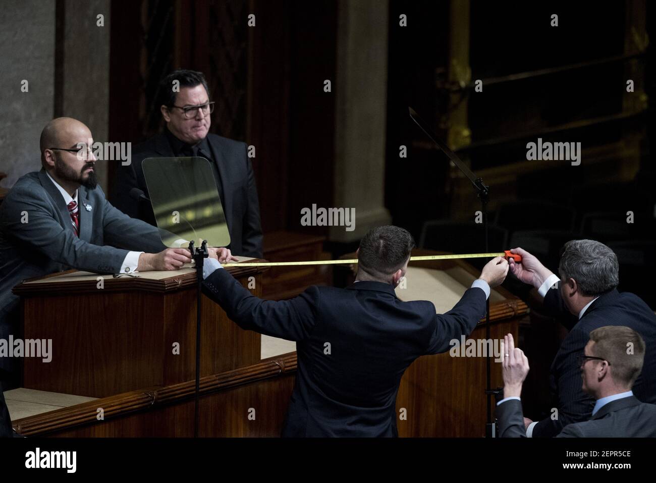 UNITED STATES JANUARY 30 Teleprompters get some last minute