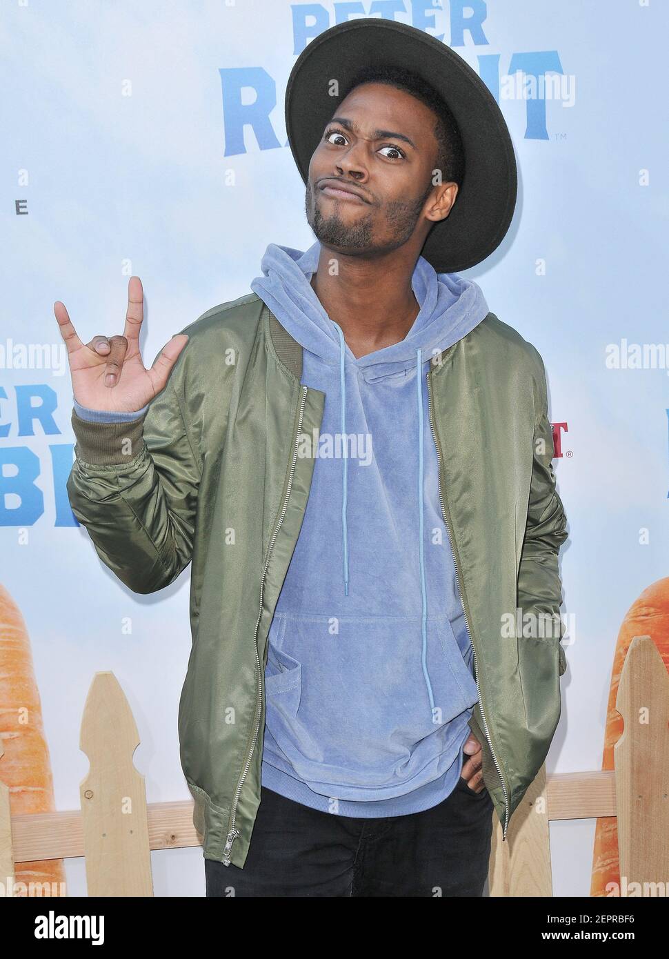 Keith Leak Jr arrives at the "Peter Rabbit" Los Angeles Premiere held