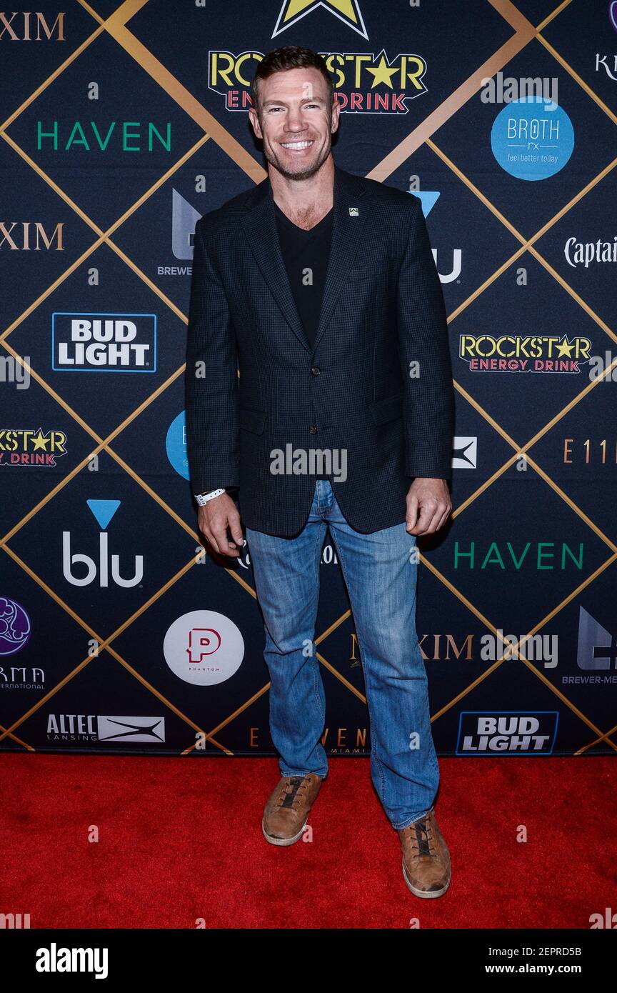 Nate Boyer walking on the red carpet at the The 2018 MAXIM Party held