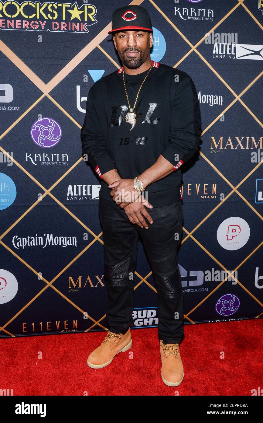 DJ Clue walking on the red carpet at the The 2018 MAXIM Party held at ...