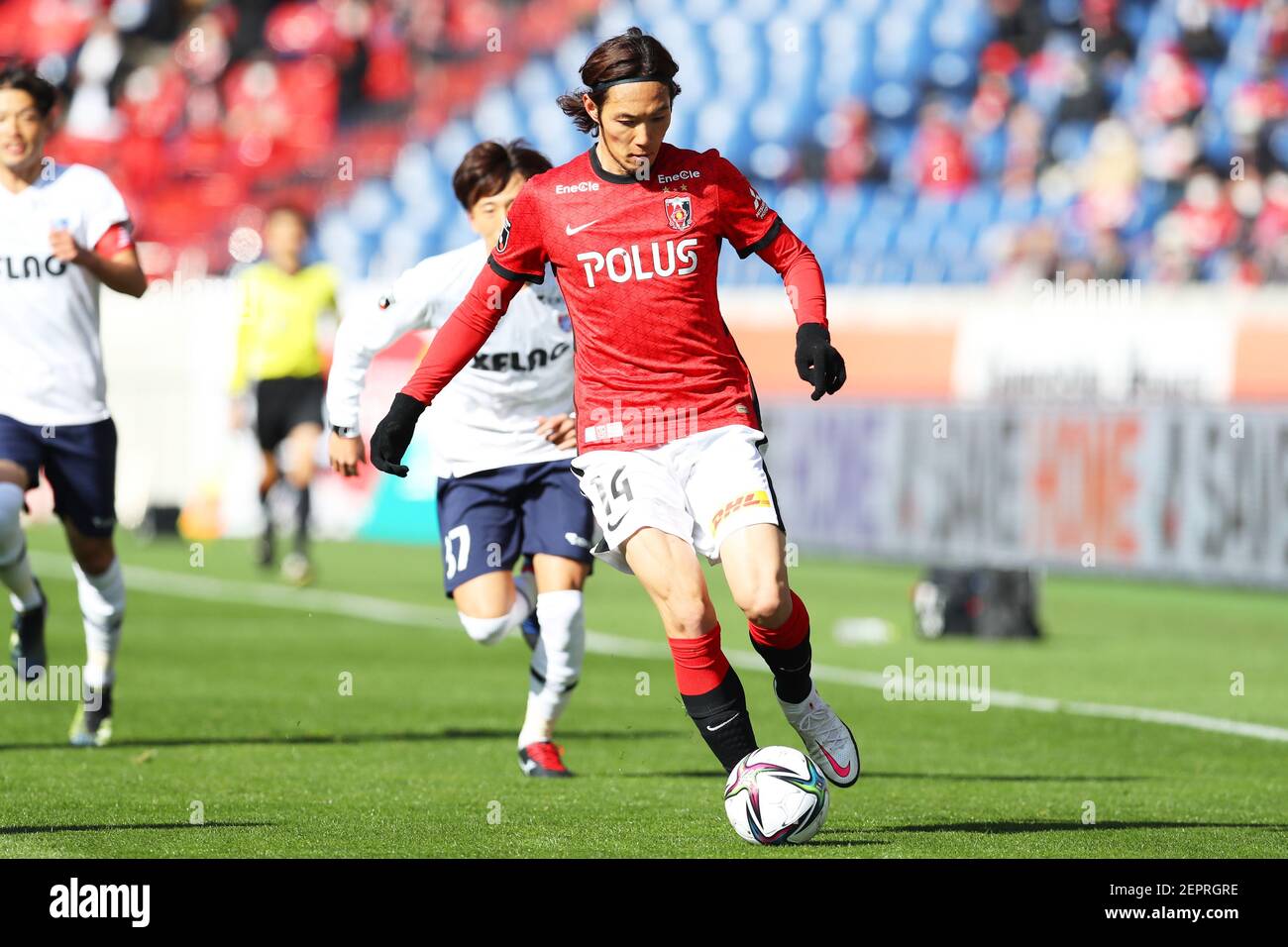 Saitama Japan 27th Feb 21 Kenyu Sugimoto Reds Football Soccer 21 J1 League Match Between Urawa