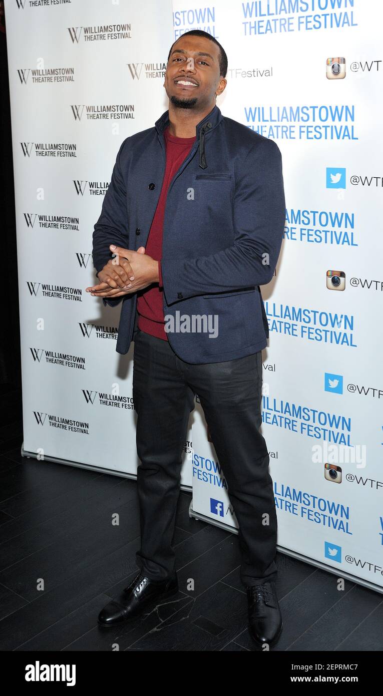 Actor Joshua Boone attends the 2018 Williamstown Theatre Festival Gala at Tao Downtown in New York, NY on February 5, 2018. (Photo by Stephen Smith/SIPA USA) Stock Photo