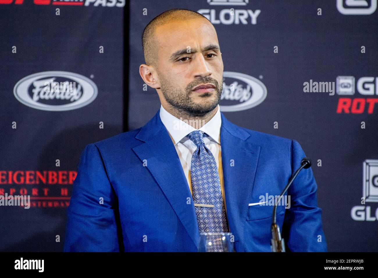 Badr Hari during the press conference of GLORY 51 Rotterdam (Photo by ...