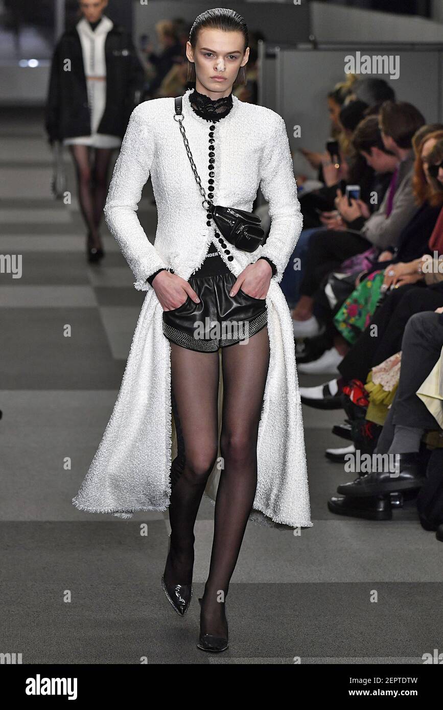 Model walks on the runway during the Alexander Wang Fashion Show during New York Womenswear Fall Winter 2018 2019 held in New York NY on February 10 2018. Photo by Jonas Gustavsson Sipa USA
