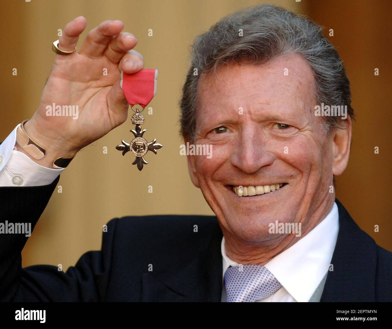 File photo dated 07/03/2007 of Johnny Briggs, after collecting an MBE from Queen Elizabeth II at Buckingham Palace. The actor who played Mike Baldwin in Coronation Street, died on Sunday aged 85 after a long illness, his family said. Stock Photo
